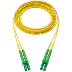 2 lif OS2 SC APC çift yönlü olarak SC dupleks yama kablosu, 3 mm kılıf, düşük duman sıfır halojen (LSZH) alan, Standart IL 25 metre