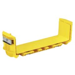 Önceden monte edilen 12in x 4 in QuikLock ™ elemanı hızlı kanal ve / veya parçaları iki bölümünü birleştirir. Mekanik cıvataları sıkmadan takılır. Cıvata, gerektiğinde bağlantı çıkarılmasına izin sarı, 1 parça 3 / 8in somun ile bırakın.