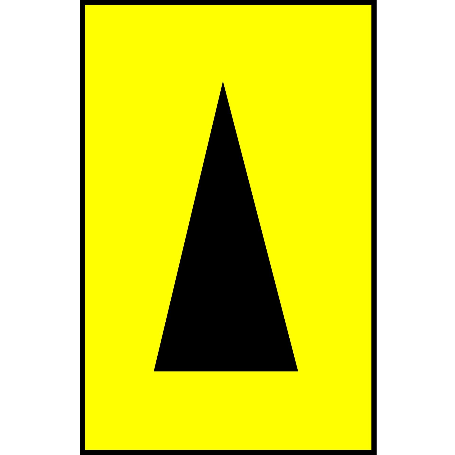 Denetim Ok Marker x 0.19 0.13, siyah / açıklama sarı arka.