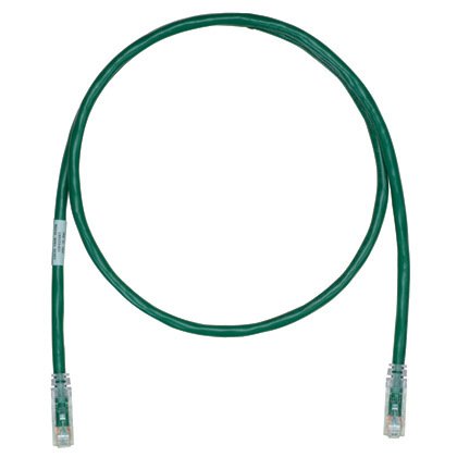 Kitlenmesi, Kategori 6A, 24 AWG, diğer ucunda 10 Gb / s bir ucunda TX6A ™ 10Gig ™ Anahtarlı Modüler Tak UTP ara kablosu ve TX6A ™ 10Gig ™ Olmayan Anahtarlı Modüler Tak. Patent bekleyen matris Bant Teknolojisi, Yeşil, 1 metre içerir.