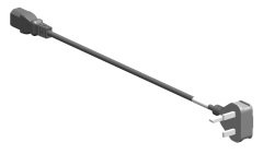 Güç kablosu, 3-Pin, 10A, 2m, BS1363A için IEC320-C13 (UK)