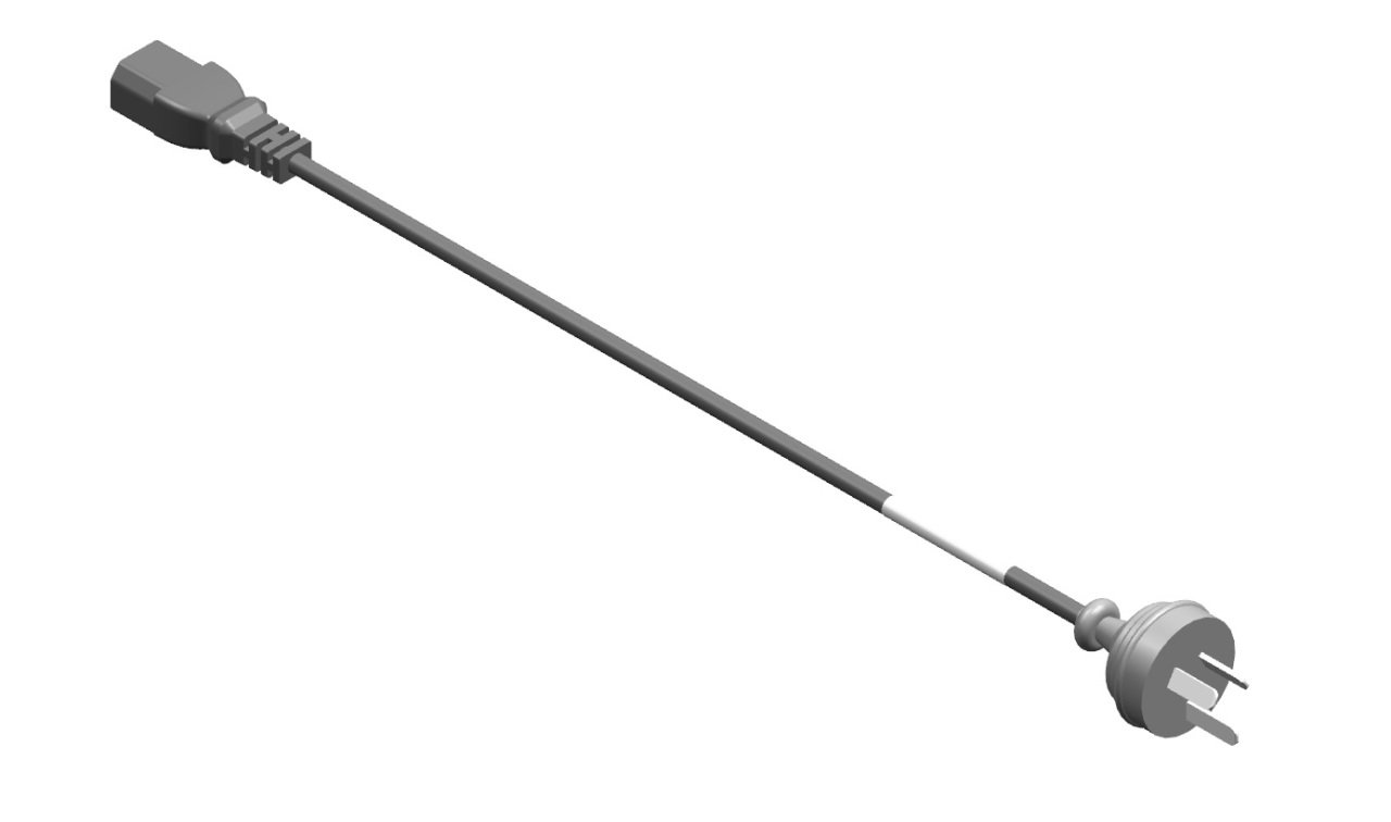 Elektrik Kablosu, 3-pinli, 10A, 2m, GB2099 için IEC320-C13 (Çin)