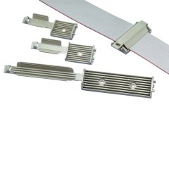Yassı kablo monte Mandallama, 6. Vida (M3), 2'' (50.8mm) kablo genişliğinin, gri, standart paket.