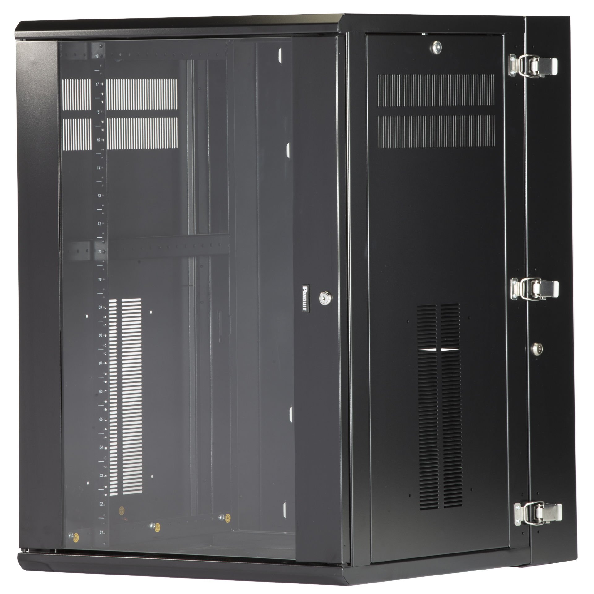 Pencereli Ön Kapı, 18 RU, Black ile Panzone Duvara Monte Kabine