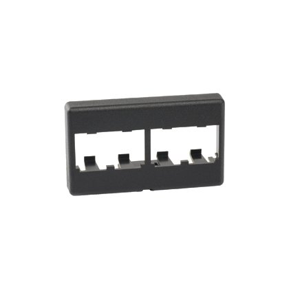 endüstri standardı açılması için Mini Com modüler mobilya aynası, dört Mini Com® Modülleri kabul eder. Siyah.