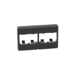 endüstri standardı açılması için Mini Com modüler mobilya aynası, dört Mini Com® Modülleri kabul eder. Siyah.