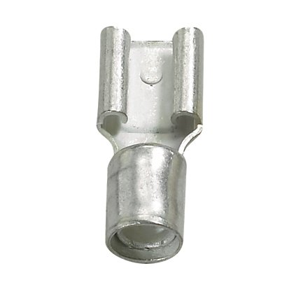 Metalik pirinç titreşime dayanıklı dişi bağlantı kesme kompresörü, yüksek titreşim kaynaklanan hataları konusunda yardımcı olmaktadır. Bu 0.250 x 0.032'' bir sekme boyutuna sahiptir inç (6.3 x 0.8 mm) ve destekler 12-10 AWG (4,0-6,0 mm²) bir tel aralığı. 