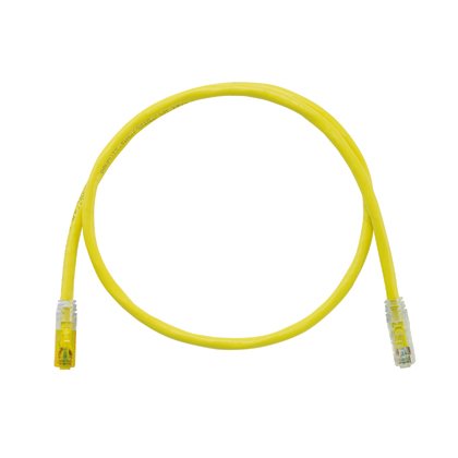 Kitlenmesi, Kategori 6A, 24 AWG, diğer ucunda 10 Gb / s bir ucunda TX6A ™ 10Gig ™ Anahtarlı Modüler Tak UTP ara kablosu ve TX6A ™ 10Gig ™ Olmayan Anahtarlı Modüler Tak. Patent bekleyen matris Bant Teknolojisi, Sarı, 5 metre içerir.