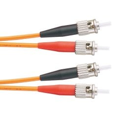 10Gig ™ 50/125 | mm - ST ST dupleks yama kablosu, 3 mm ceketli kablo (her bir uçta iki ST konektörleri) modludur.