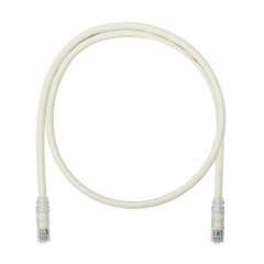 Kategori 6A, her iki ucunda TX6A ™ 10Gig ™ Modüler Fişler, Kapalı Beyaz, 6 metre ile 10 Gb / s UTP ara kablosu.
