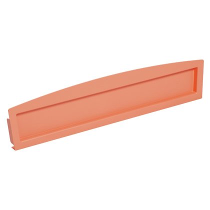 24 x 4 uç kapağı kanal veya bağlantı parçaları açık uçları kapatılması için kullanılan uydurma. Hiçbir bağlantı gereklidir. Push-on kurulum, Orange.