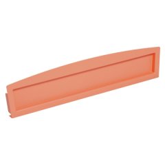 24 x 4 uç kapağı kanal veya bağlantı parçaları açık uçları kapatılması için kullanılan uydurma. Hiçbir bağlantı gereklidir. Push-on kurulum, Orange.