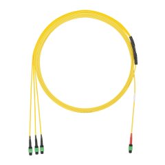 OS2 24 lif, Bağlantı, Plenum, (3) 8 lifli Kadın MTP Plenum, Yöntem A, Standart IL 89 Ayaklar Yellow'a 24F MPO kadın.