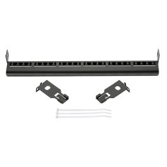 Patch Panel yama panelleri doğrudan Hızlı Bırakma Parantez atlarla Rölyef Bar süzün. kablo bağları içerir.