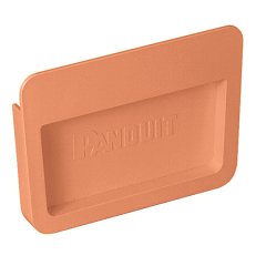 6 X 4 uç kapağı kanal veya bağlantı parçaları açık uçları kapatılması için kullanılan uydurma. Hiçbir bağlantı gereklidir. Push-on kurulum, Orange.