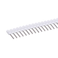 Yalıtımlı yüksükleri, mini makara üzerinde tek telli beyaz DİN manşonlar, 22-20 AWG (0.50mm²), 0.31 (8.0mm) pim uzunluğu.