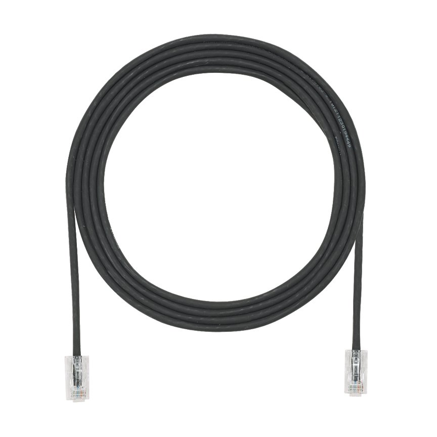 Bakır Patch Cord, Cat 5e (SD), 28 AWG, Siyah CM / LSZH UTP Kablo, 17m