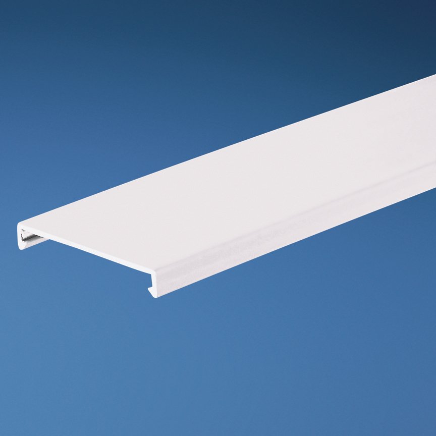 Kanal kapağı, 1 G x 6' uzunluk, PVC, beyaz.
