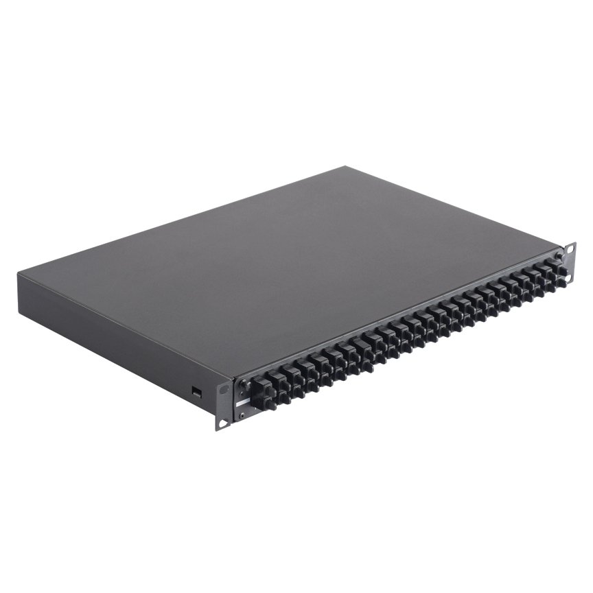 OM2 siyah adaptörler (Phos bronz kovan) çift yönlü 24 SC (50/125 | mm) çok modlu fiber ile önceden yüklenmiştir. Boyutlar: 1.73 W 12.0'' D x ''H 17.5 x'' (43.9mm x 444.5mm x 308.2mm)