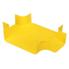 12x4 kanalı ve / veya bağlantı parçaları takılır, iki 6x4 çıkışı olan yatay bir dört yollu çapraz kesişme oluşturmak için kullanılır. İsteğe bağlı bölünmüş kapağı FRFWCSC12W6YL kabul eder.