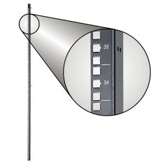 42 RU kafes somun ekipman çiftler halinde satılan Net-Ayet D-Tipi dolapları Black, için raylar