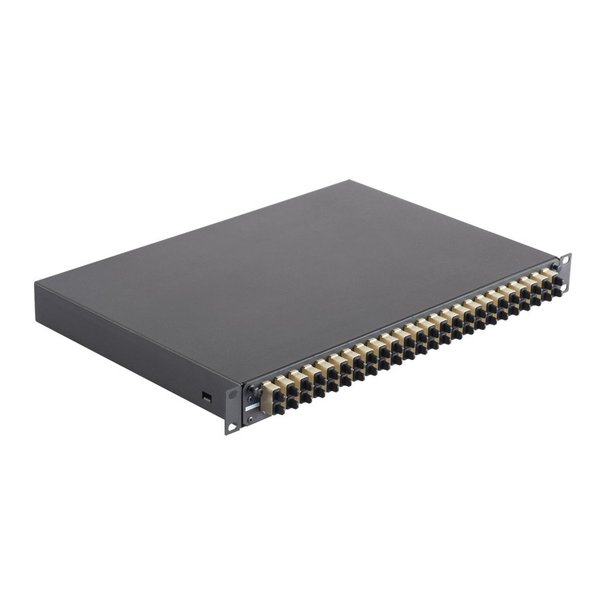 OM1 elektrik fildişi adaptörleri dupleks 24 SC (Phos bronz kol) (62.5 / 125 | mm) çok modlu fiber ile önceden yüklenmiştir. Boyutlar: 1.73 W 12.0'' D x ''H 17.5 x'' (43.9mm x 444.5mm x 308.2mm)