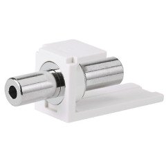 3,5 mm stereo bağlantı modülü, Kapalı Beyaz.