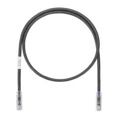 Kategori 6A (SD), her iki ucunda TX6A ™ 10Gig ™ Modüler Fişler, Black, 7 metre ile 10 Gb / s UTP ara kablosu.