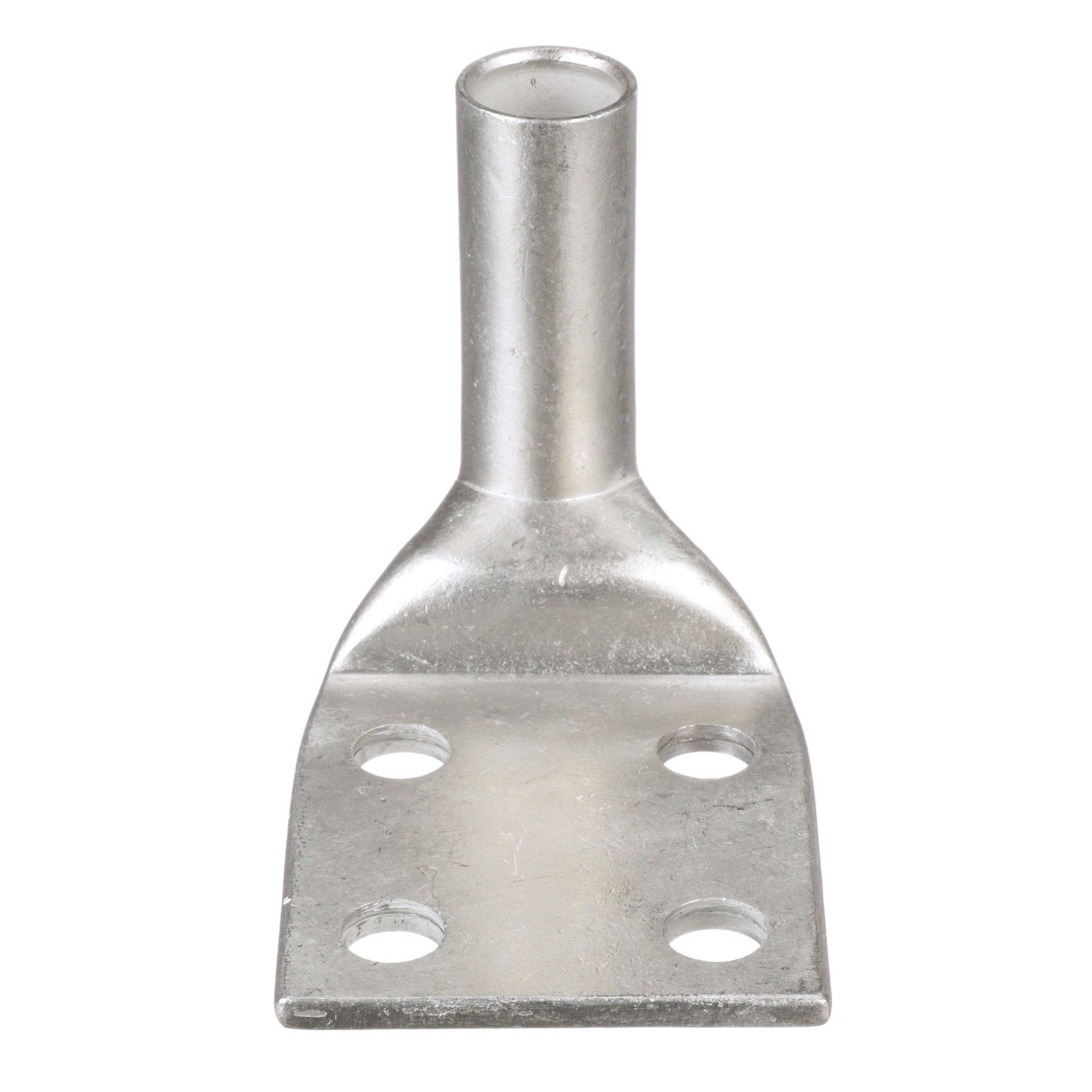 Bakır sıkıştırma pabucu 4 Delik, 500 kcmil, 1/2'' (12,7mm) saplama, 1.75'' delik aralığı 90 ° Dirsek