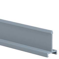 Panduct® katı Bölücü panel, 2.00'' Nominal kanal yüksekliği, 6' uzunlukta, PVC, açık gri.
