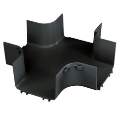 6x4 kanalı ve / veya bağlantı parçaları için bağlanan bir yatay dört yollu çapraz kesişme oluşturmak için kullanılır. İsteğe bağlı bölünmüş kapağı FRFWCSC6BL kabul eder.