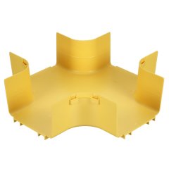 6x4 kanalı ve / veya bağlantı parçaları için bağlanan bir yatay dört yollu çapraz kesişme oluşturmak için kullanılır. İsteğe bağlı bölünmüş kapağı FRFWCSC6YL kabul eder.