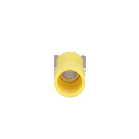 Kilitleme çatal terminal vinil 12- 10 AWG, büyük tel O.D., dökme paketi # 10 saplama boyutu, genleşmiş yalıtım, yalıtılmış.