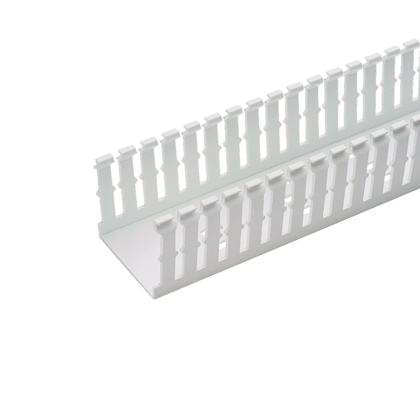 Panduct® F tipi dar yarık kablo kanalı, beyaz .75 G x 1.5, H, 6' uzunlukta, PVC,.