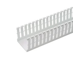 Panduct® F tipi dar yarık kablo kanalı, beyaz .75 G x 1.5, H, 6' uzunlukta, PVC,.