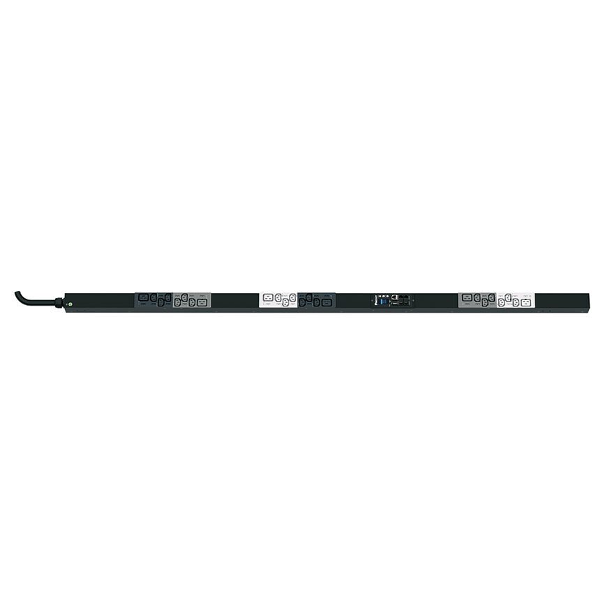 SmartZone ™ G5 başına Çıkışı (MSPO Seri) PDU Raf, 16 A 3-faz, 415V, (18), bir C13 ve (6) C19 kaplar, IEC 60.309 3P + K + E 6h 16A fiş ve önlemler 68,898'' U x 2.047 Anahtarlı İzlenen (1750.1mm x 50.8mm x 53.3mm) D ''W 2.1 x'' Renk:. Siyah