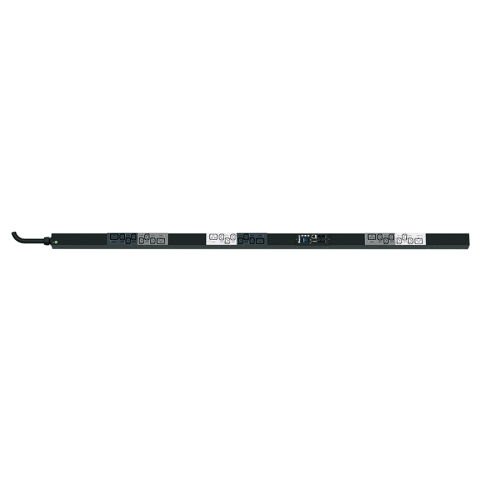 SmartZone ™ G5 başına Çıkışı (MSPO Seri) PDU Raf, 16 A 3-faz, 415V, (18), bir C13 ve (6) C19 kaplar, IEC 60.309 3P + K + E 6h 16A fiş ve önlemler 68,898'' U x 2.047 Anahtarlı İzlenen (1750.1mm x 50.8mm x 53.3mm) D ''W 2.1 x'' Renk:. Siyah