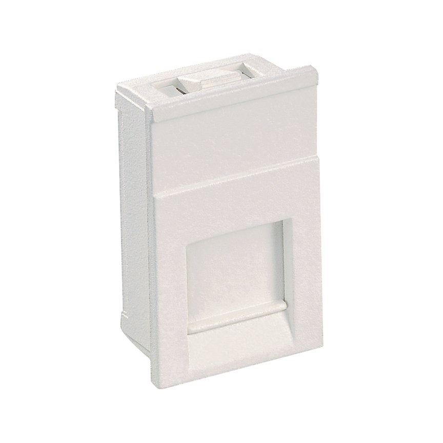 Kısa Com standart UK LJU6C açıklık (22,3 mm x 36.9mm) içine adaptör enstantane kalıplanır, bir Mini-Com modülü kabul eder. Siyah
