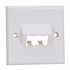 Mini Com 86mm x 86mm eğimli aynası, iki Mini-Com modülleri kabul vida kapakları içerir. Arktik Beyaz