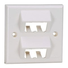 Mini Com 86mm x 86mm eğimli aynası, dört Mini-Com modülleri kabul vida kapakları içerir. Arktik Beyaz