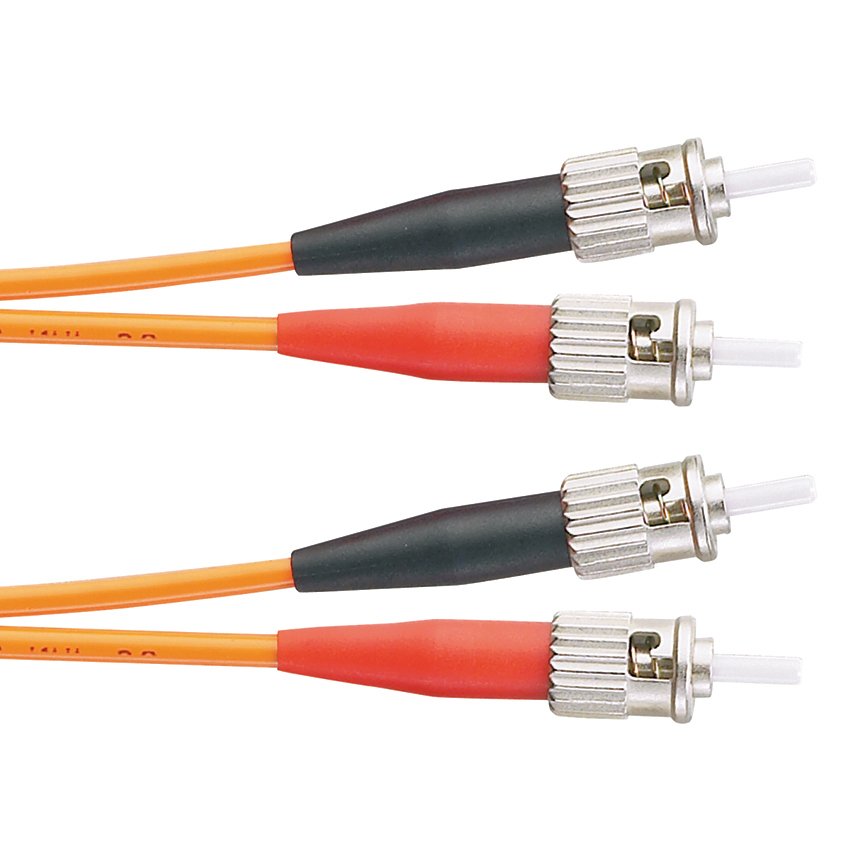 10Gig ™ 50/125 | mm - ST ST dupleks yama kablosu, 3 mm ceketli kablo (her bir uçta iki ST konektörleri) modludur.