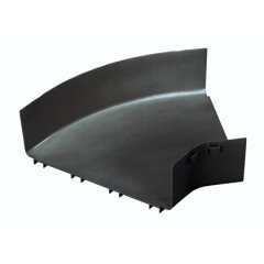 12x4 kanalına bağlandığı ve / veya bir düz yatay bir hareket 45 ° yatay dönüş oluşturmak için uygundur. İsteğe bağlı bölünmüş kapağı FRH45SC12BL kabul eder.