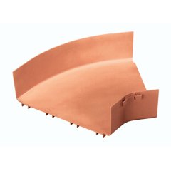 12x4 kanalına bağlandığı ve / veya bir düz yatay bir hareket 45 ° yatay dönüş oluşturmak için uygundur. İsteğe bağlı bölünmüş kapak FRH45SC12OR kabul eder.