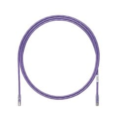 Kategori 6A, her iki ucunda TX6A ™ 10Gig ™ Modüler Fişler, Mor, 9 metre ile 10 Gb / s UTP ara kablosu.