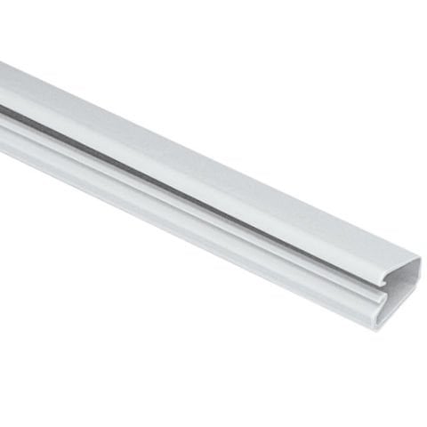 Yüzey oluk mandal tek parça. Önceden uygulanan arkası yapışkanlı bant, beyaz, PVC, uzunluğu 6.6 ft üzere genişlik 0.77 ile birlikte verilir.