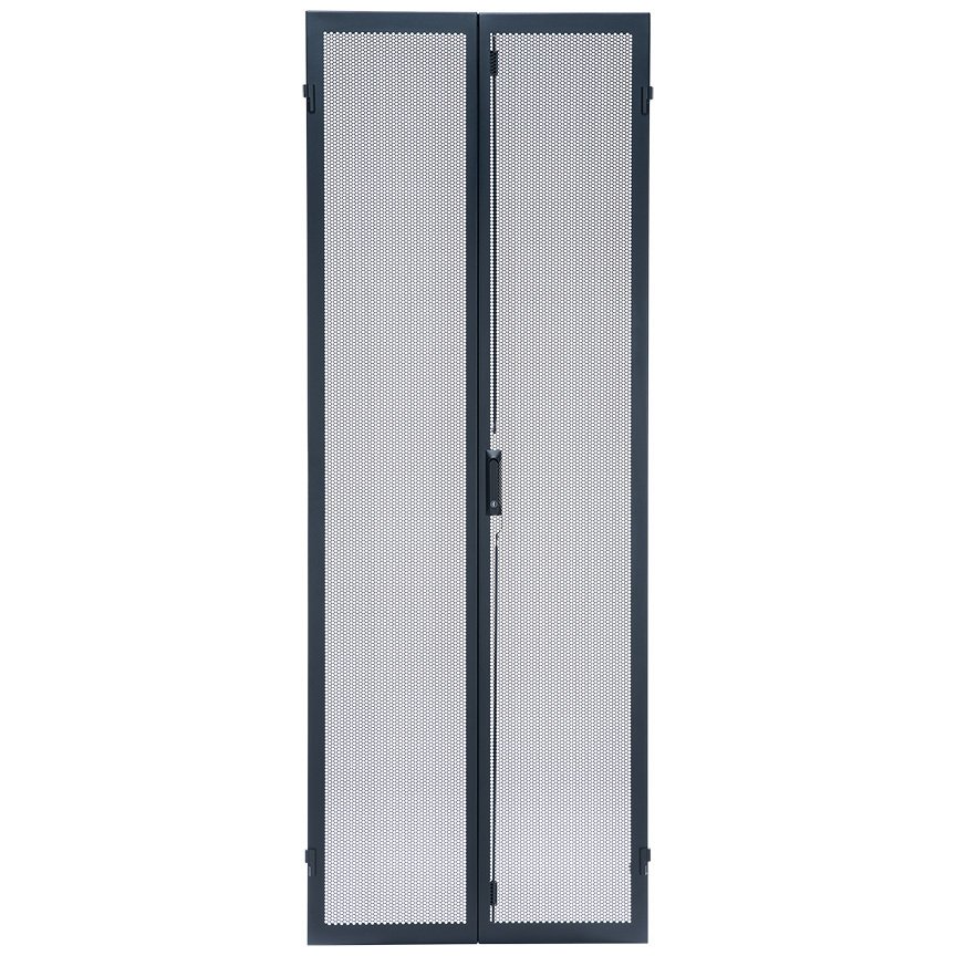 45RU için arka kapılar Bölünmüş geniş Net-Ayet dolabı, Siyah 600mm x