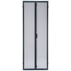 45RU için arka kapılar Bölünmüş geniş Net-Ayet dolabı, Siyah 600mm x