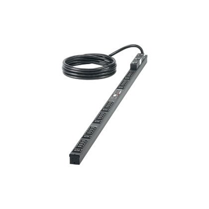 Dikey güç şeridi 60 A, 208V, 24 IEC C-13 ve 6 IEC C-19 kapları, kırmızı LED akım monitör ile RJ-45 Ethernet bağlantı noktası, üç 20 bir çift kutuplu manyetik kesici /,-kapalı ayrılmaz anahtarı görevlisi ile anahtar ve sl 2P + E pim - IEC 60.309 ile 10' gü