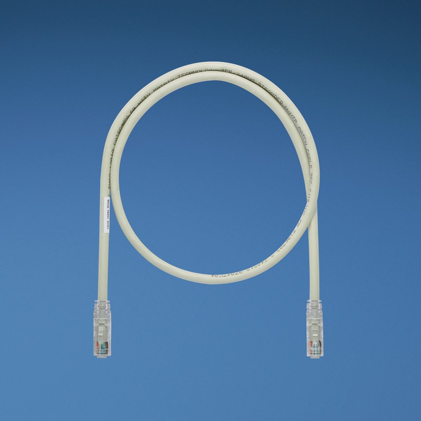 Bakır ara kablosu, kategori 6A (SD), gri her iki ucunda TX6A ™ 10Gig ™ modüler fişleri, 9 ft, 10 Gb / s UTP.