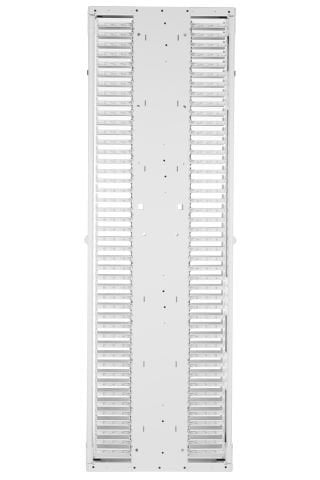 Panduit® Patchrunner® 2 Enhanced Dikey Kablo Yöneticisi çiftleri ultra yüksek yoğunluklu yeteneği ve eşsiz Sıfır RU yama özelliği ile çok yönlülük. kısmen monte edilmiş yöneticisi kolay bir kurulum ile dağıtım hızlandırmaya yardımcı olur. , Stee Çift tara